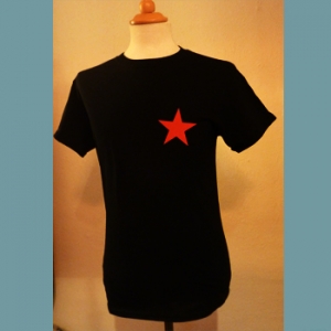 Red Star on Left of Chest - T-shirt